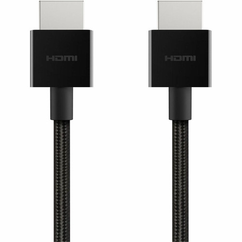 Belkin 8K Ultra High Speed HDMI 2.1 Braided Cable - 6.6 ft (2.01 m) HDMI A/V Cable for Audio/Video Device, PlayStation 5, Xbox Series (AV10176bt2M-BLK)