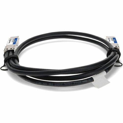 AddOn QDD-400G-PDAC-1M-AO Compatible 400GBase-CU QSFP-DD to QSFP-DD Direct Attach Cable - Passive Twinax - 1m - 3. 3 ft