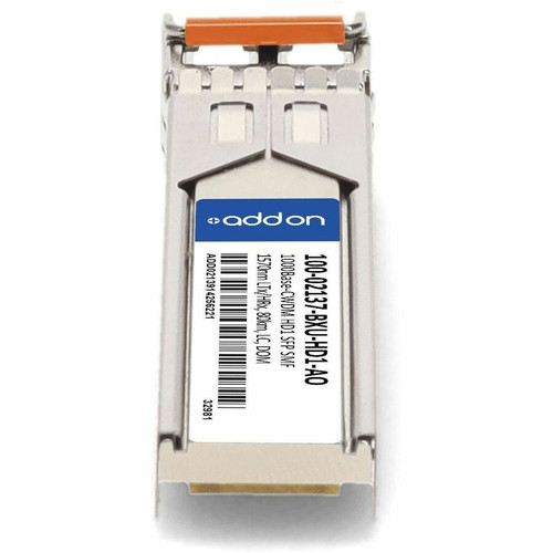 AddOn 100-02137-BXU-HD1-AO Calix Compatible TAA 1000Base-CWDM SFP Transceiver - SMF - 1570nm LTx/HRx - 80km - LC - DOM