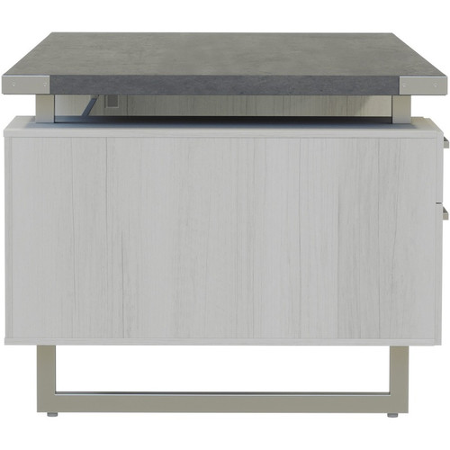 Mayline Mirella Box-File/3-Box Freestanding Desk - 5 x Box, File Drawer(s) - Double Pedestal - Material: Laminate, Particleboard - (Fleet Network)