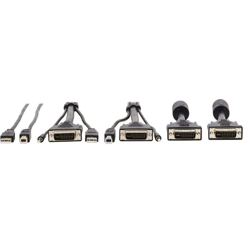 Tripp Lite series P784-010-DVU KVM Cable - 10 ft (3.05 m) KVM Cable for KVM Switch, Computer, Scanner, Monitor, Smart Card, Biometric (P784-010-DVU)