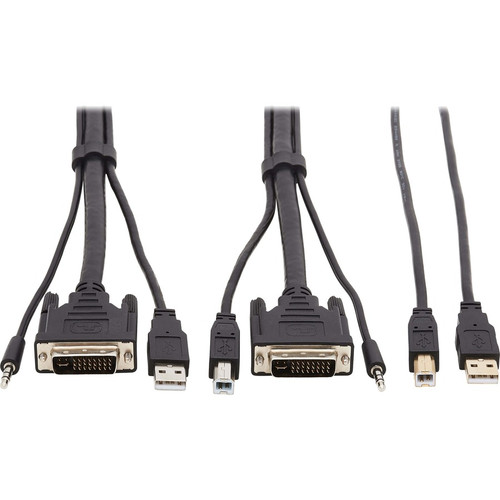 Tripp Lite by Eaton P784-010-U KVM Cable - 10 ft (3.05 m) KVM Cable for KVM Switch, Computer, Scanner, Smart Card, Biometric Reader - (Fleet Network)