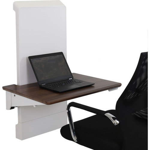 Ergotron WorkFit Elevate (walnut hills) Sit-Stand Wall Desk - Walnut Hills Top - 40 lb (18.14 kg) Capacity - 40.5" (1028.70 mm) Height (24-804-S894)