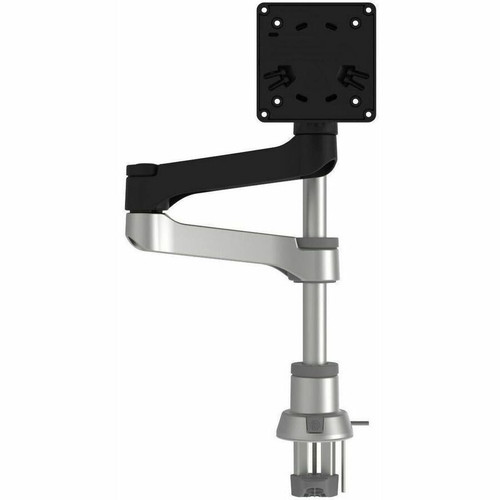 R-Go Zepher 4 Mounting Arm for Monitor - Black, Silver - Height Adjustable - 1 Display(s) Supported - 17" to 32" Screen Support - lb - (Fleet Network)
