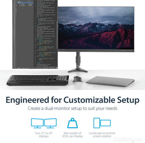 StarTechcom_Desk_Mount_Dual_Monitor_Arm_-_Dual_Articulating_Monitor_Arm_-_Height_Adjustable_Monitor_Mount_-_For_VESA_Monitors_up_to_-_ARMDUAL
