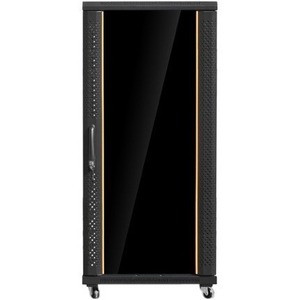 Claytek WNG3210-P123UB Rack Cabinet - For Server - 32U Rack Height x 19" (482.60 mm) Rack Width - Floor Standing - Black - Aluminum, - (Fleet Network)