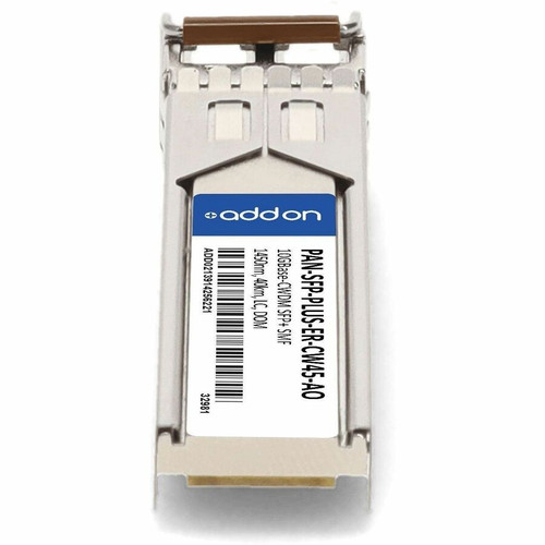 AddOn PAN-SFP-PLUS-ER-CW45-AO Compatible TAA 10GBase-CWDM SFP+ Transceiver - 10GbE - Single-mode - 1450nm - 40km - LC - DOM