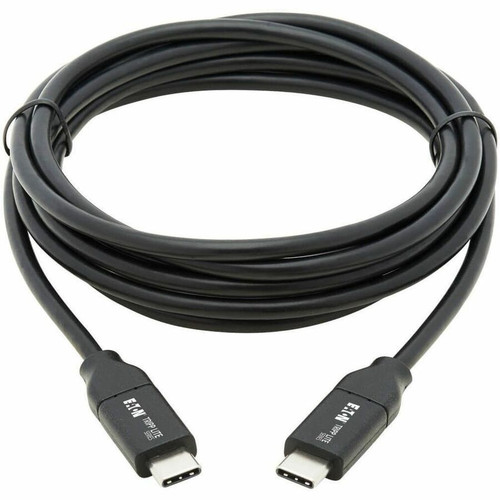Tripp Lite series U040-C2M-C-5A USB-C to USB-C Cable, USB-IF, M/M, 2 m - 6.6 ft (2 m) USB-C Data Transfer Cable for Power Bank, Pro, - (U040-C2M-C-5A)