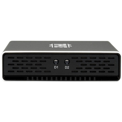 Tripp Lite by Eaton U457-2M2-SATAG2 Dual M. 2 SATA SSD/HDD Enclosure - USB 3.1 Type-C Host Interface - 2 x 2.5" Bays - External - Black