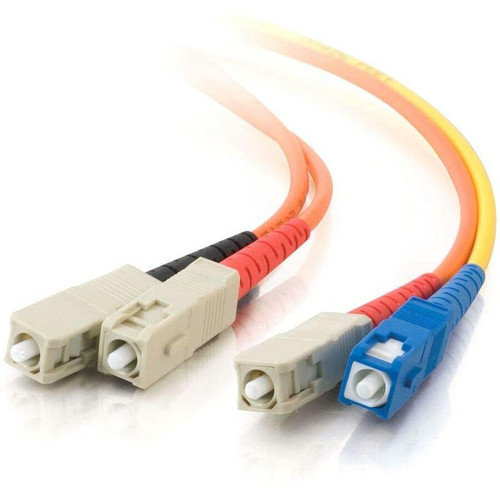 C2G Mode Conditioning Fiber Optic Duplex Cable - 6.6 ft Fiber Optic Network Cable - First End: 2 x SC Network - Male - Second End: 2 x (Fleet Network)