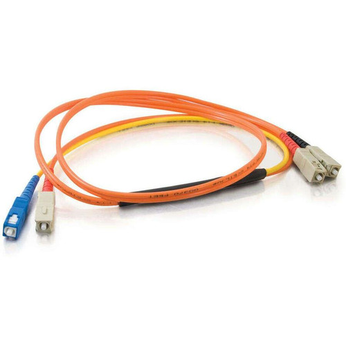 C2G Mode Conditioning Fiber Optic Duplex Cable - 6.6 ft Fiber Optic Network Cable - First End: 2 x SC Network - Male - Second End: 2 x (25082)