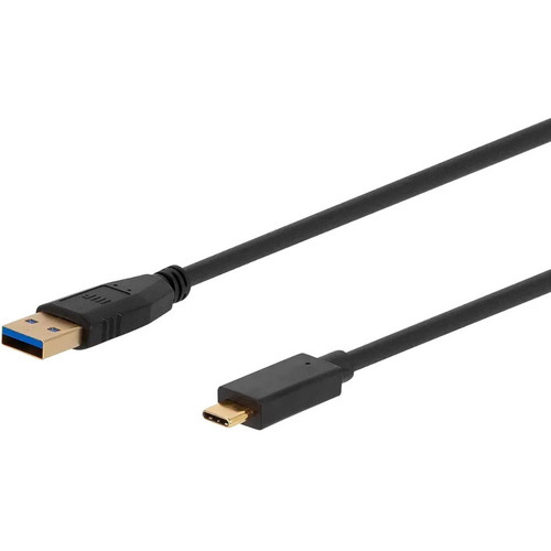 Monoprice Select USB 3.0 Type-C to Type-A Cable, 6ft, Black - 6 ft (1.83 m) USB/USB-C Data Transfer Cable - First End: 1 x USB 3.0 A - (38610)