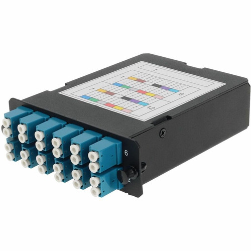AddOn 4-Bay Cassette 24-Fiber MPO In, 12 LC Duplex Out, Single-mode Duplex OS2 - MPO Type A - 25 Port(s) - 12 x Duplex - Optical Fiber (Fleet Network)
