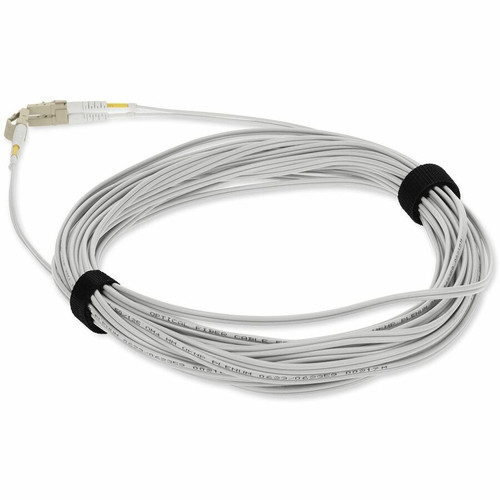 AddOn 2m LC to LC Gray OM4 Duplex OFNP (Plenum-Rated) Fiber Patch Cable - 6.6 ft (2 m) Fiber Optic Network Cable for Transceiver, - 2 (ADD-LC-LC-2M5OM4P-GY)