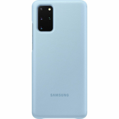 Samsung Smart Clear View Carrying Case (Flap) Samsung Galaxy S20+ 5G Smartphone - Blue Coral - Damage Resistant, Scratch Resistant (EF-ZG985CLEGCA)