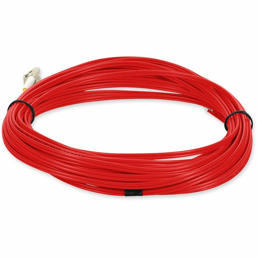 AddOn 8m LC to LC Red OM2 Duplex OFNR (Riser-Rated) TAA Fiber Patch Cable - 26.2 ft (8 m) Fiber Optic Network Cable for Network Patch (ADD-LC-LC-8M5OM2-RD-TAA)