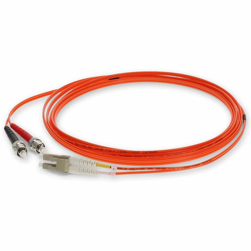 AddOn 4m ST to LC Orange OM2 Duplex OFNR (Riser-Rated) TAA Fiber Patch Cable - 13.1 ft (4 m) Fiber Optic Network Cable for Patch Hub, (Fleet Network)