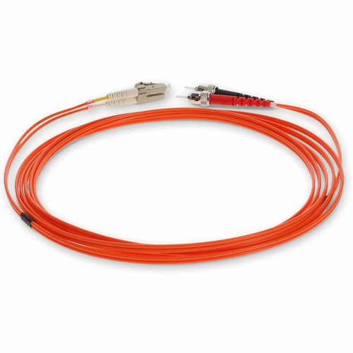 AddOn 4m ST to LC Orange OM2 Duplex OFNR (Riser-Rated) TAA Fiber Patch Cable - 13.1 ft (4 m) Fiber Optic Network Cable for Patch Hub, (ADD-ST-LC-4M5OM2-TAA)