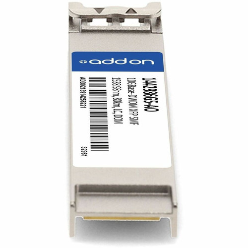 AddOn ADTRAN 1442986G5 Compatible 10GBase-DWDM XFP Transceiver (SMF, 1538.98nm, LC, 80km, DOM, -40 to 85C) - For Optical Network, Data (1442986G5-AO)