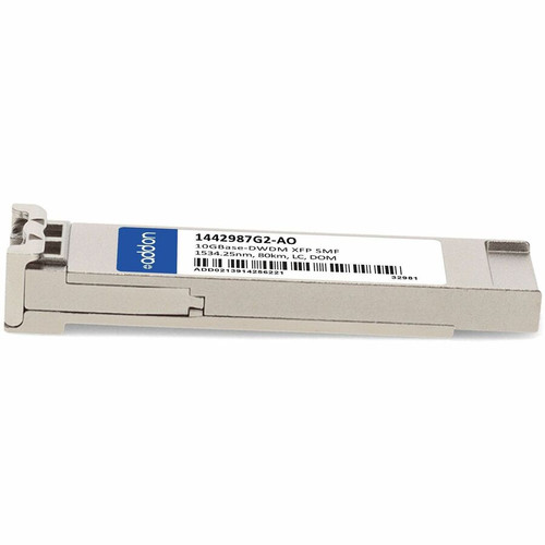AddOn ADTRAN 1442987G2 Compatible 10GBase-DWDM XFP Transceiver (SMF, 1534.25nm, LC, 80km, DOM, -40 to 85C) - For Optical Network, Data (1442987G2-AO)