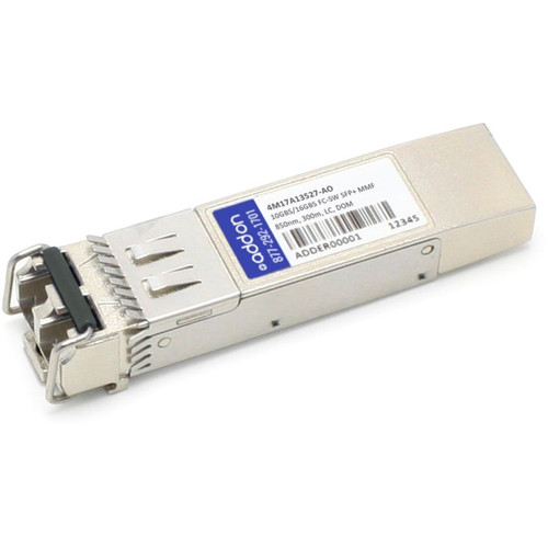 AddOn IBM 4M17A13527 Compatible TAA 10GBase/16GBase-SW Fibre Channel SFP+ Transceiver (MMF, 850nm, 300m, LC) - For Data Networking, - (Fleet Network)