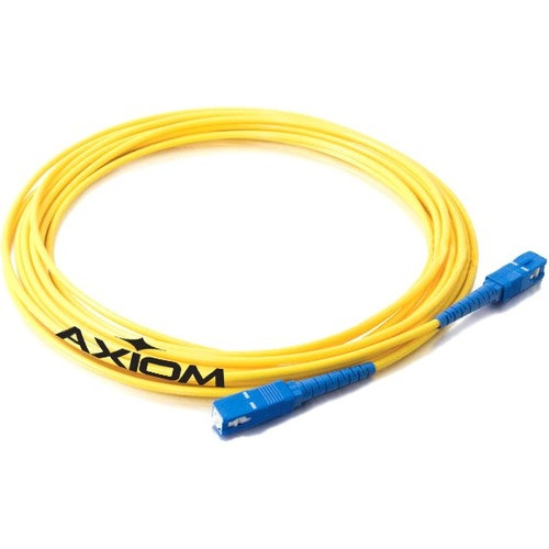 Axiom Fiber Optic Simplex Network Cable - 39.4 ft Fiber Optic Network Cable for Network Device - First End: 1 x Male Network - Second (Fleet Network)