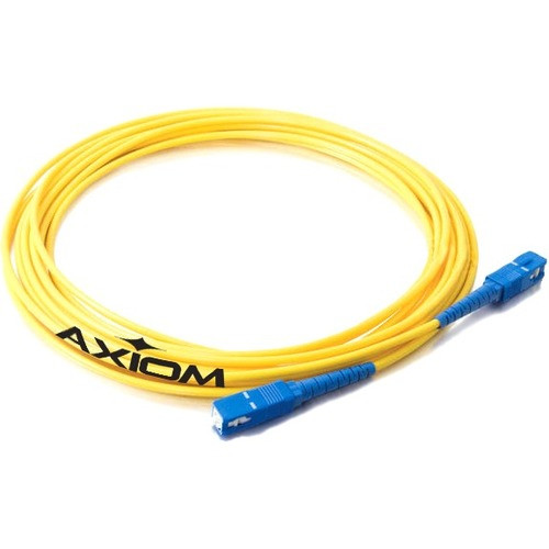 Axiom Fiber Optic Simplex Network Cable - 29.5 ft Fiber Optic Network Cable for Network Device - First End: 1 x LC Male Network - End: (Fleet Network)