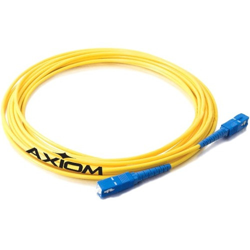 Axiom Fiber Optic Simplex Network Cable - 49.2 ft Fiber Optic Network Cable for Network Device - First End: 1 x SC Male Network - End: (Fleet Network)