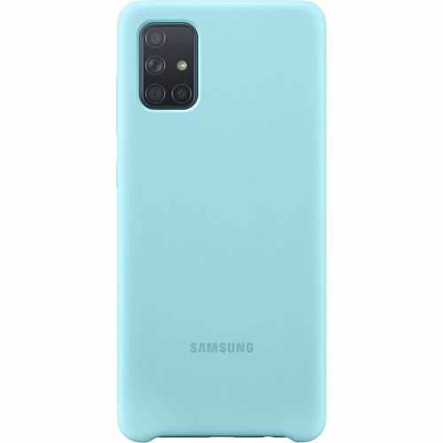 Samsung Silicone Cover (Galaxy A71) - For Samsung Galaxy A71 Smartphone - Blue - Silicone (Fleet Network)
