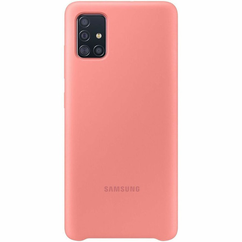Samsung Silicone Cover (Galaxy A51) - For Samsung Galaxy A51 Smartphone - Pink - Silicone (Fleet Network)