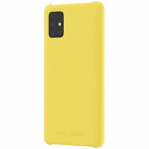 Samsung Premium Hard Case (Galaxy A51) - For Samsung Galaxy A51 Smartphone - Yellow - Soft-touch - Polycarbonate (GP-FPA515WSAYD)