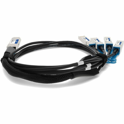 AddOn 10446-AO Extreme Networks Compatible TAA Compliant 100GBase-CU QSFP28 to 2xQSFP28 Direct Attach Cable - Passive Twinax - 5m - 16. 4 ft