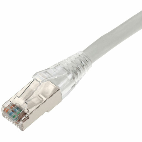 AddOn 12ft White CAT 6 Shielded PVC Ethernet Cable Snagless Easy Clear Boot RJ-45 M/M - 12 ft (3.66 m) Category 6 Network Cable for - (ADD-12FCAT6S-WE)
