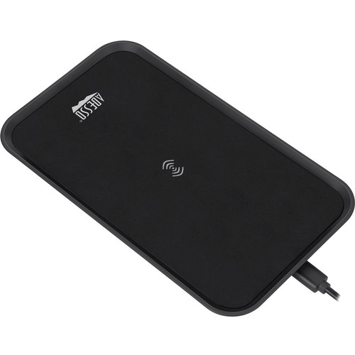 Adesso 10W Max Qi-Certified 3-Coil Wireless Charging Pad - 5 V DC, 9 V DC Input - Input connectors: USB - Overcharge Protection, LED (AUH-1030)
