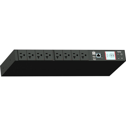 Raritan PX3-5145JR Networked PDU - 1. 5 kVA - 8 x NEMA 5-20R Outlets - 100V - Single Phase - NEMA 5-15P Input - Remote Switching
