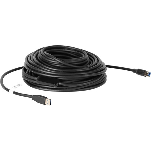 Vaddio USB 3.0 Type A to Type B Active Cable - 20m - 65.6 ft (20 m) USB/USB-B Data Transfer Cable for Repeater, Hub, Computer, Video - (Fleet Network)