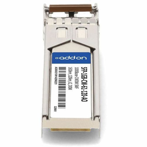 AddOn SFP-1GB-CW-61-120-AO MSA/TAA CWDM SFP Transceiver - 1000Base-CWDM - 1610nm - 120km - LC - Single-Mode - DOM