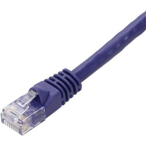 AddOn 75ft Purple CAT 6 PVC Ethernet Cable Snagless Bubble Boot RJ-45 M/M - 75 ft (22.86 m) Category 6 Network Cable for Network - 1 x (ADD-75FCAT6-PE)