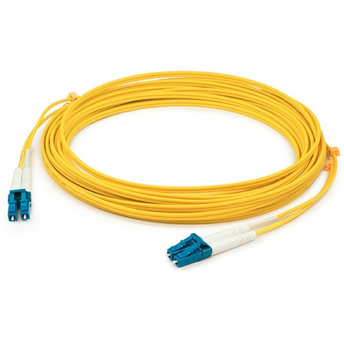 AddOn 47m LC to LC Yellow OS2 Duplex OFNP (Plenum-Rated) SMF Fiber Patch Cable - 154.2 ft (47 m) Fiber Optic Network Cable for Network (Fleet Network)