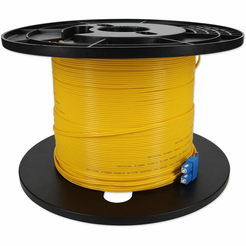 AddOn 69m SC to SC Yellow OS2 Duplex OFNR (Riser-Rated) SMF Fiber Patch Cable - 226.4 ft (69 m) Fiber Optic Network Cable for Network (Fleet Network)