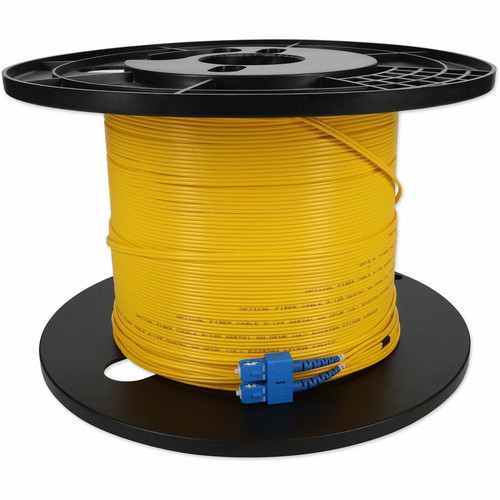 AddOn 69m SC to SC Yellow OS2 Duplex OFNR (Riser-Rated) SMF Fiber Patch Cable - 226.4 ft (69 m) Fiber Optic Network Cable for Network (ADD-SC-SC-69M9SMF)