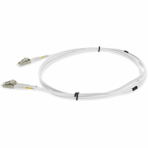 AddOn 6m LC to LC White OM4 Duplex OFNR (Riser-Rated) Fiber Patch Cable - 19.7 ft (6 m) Fiber Optic Network Cable for Transceiver, - 2 (ADD-LC-LC-6M5OM4-WE)