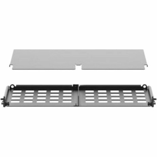 Panduit HD Flex Enclosure Slack Plate w/Rear 1RU, White - Enclosure Trunk Slack Plate - White - 1U Rack Height - Steel - 1 Pack (FLEX-PLATE1URW)