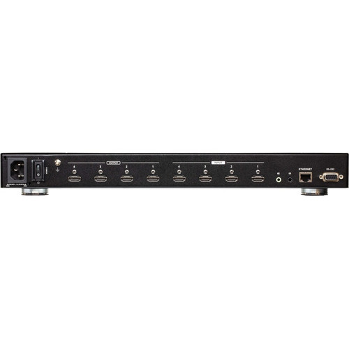 Aten VM6404HB 4 x 4 True 4K HDMI Matrix Switch with Scaler - 3840 x 2160 - Twisted Pair - Desktop