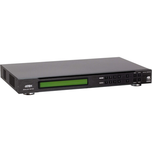 Aten VM6404HB 4 x 4 True 4K HDMI Matrix Switch with Scaler - 3840 x 2160 - Twisted Pair - Desktop