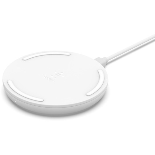 Belkin BoostCharge 10W Wireless Charging Pad + QC 3.0 Wall Charger + Cable - 5 V DC Input - Input connectors: USB (WIA001TTWH)