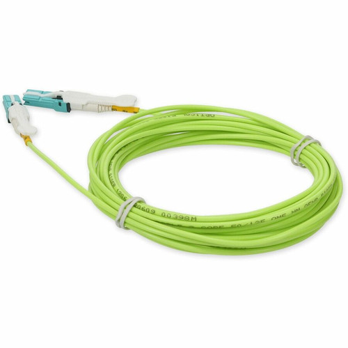 AddOn 5m CS to CS Lime Green OM5 Duplex OFNR (Riser-Rated) Fiber Patch Cable - 16.4 ft (5 m) Fiber Optic Network Cable for Network - 2 (ADD-CS-CS-5M5OM5)