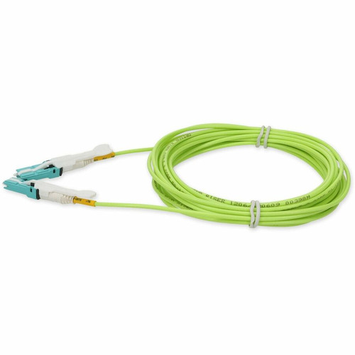 AddOn 8m CS to CS Lime Green OM5 Duplex OFNR (Riser-Rated) Fiber Patch Cable - 26.2 ft (8 m) Fiber Optic Network Cable for Network - 2 (ADD-CS-CS-8M5OM5)