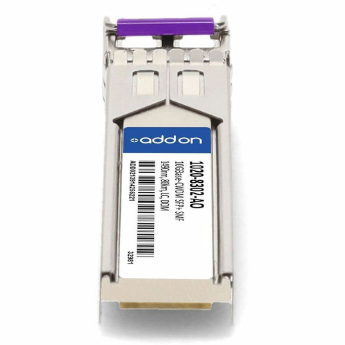 AddOn 1020-8302-AO Compatible TAA 10GBase-CWDM SFP+ Transceiver - 1490nm - 80km - LC - Singlemode - DOM