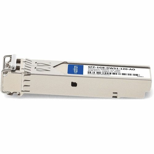 AddOn SFP-1GB-DW51-120-AO 1000Base-DWDM SFP Transceiver - 1GbE - 1536. 61nm - 120km - LC - Single-mode - DOM - MSA/TAA Compliant